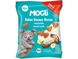 MOGLi MOGLi Bio-Kakao-Banane Herzen aus Maisgrieß, 30 g – Produktbild 1 von 1
