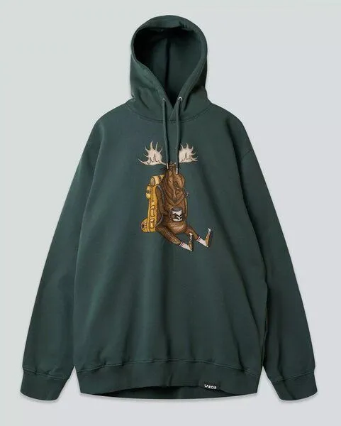 LAKOR LAKOR Hoody aus Bio-Baumwolle - Snooze Moose - Green Gables – Produktbild 4 von 4