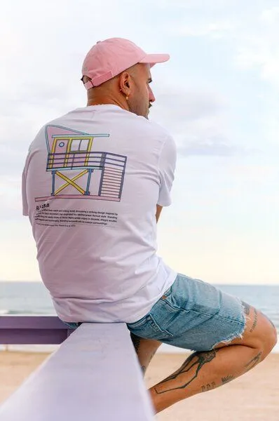 Trendsplant Antonyo Marest x Trendsplant Allegra Hut T-Shirt, Weiß, – Produktbild 2 von 4