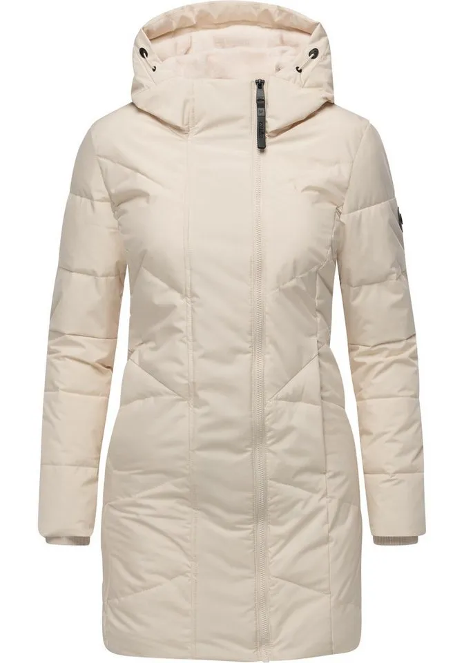 ragwear ragwear Steppmantel Pevilla YOUMODO Wasserdichter Damen Winter gesteppter Kurzmantel, Beige, – Produktbild 2 von 5