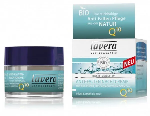 lavera Lavera Basis Sensitiv Anti Falten Nachtcreme – Produktbild 2 von 2