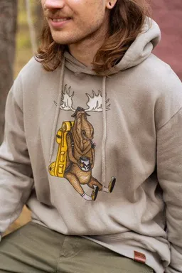 LAKOR LAKOR Hoody aus Bio-Baumwolle - Snooze Moose - Fallen Rock – Produktbild 1 von 1