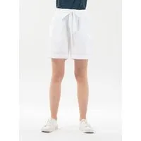 ORGANICATION ORGANICATION Shorts aus Leinengemisch mit Bindegürtel, Off white, – Produktbild 1 von 1