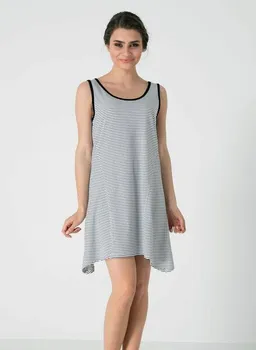 ORGANICATION ORGANICATION Ärmelloses Gestreiftes Jersey-Kleid aus Bio-Baumwolle – Produktbild 1 von 1