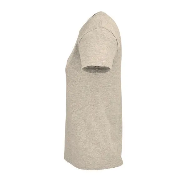 Sol's Sol's Damen T-Shirt Kurzarm Rundhals aus Bio - Baumwolle, Heather beige, – Produktbild 3 von 3