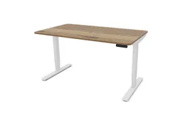 ASSMANN Büromöbel Schreibtisch Y-LINE Curved (120x70cm Weiß Eiche Tabak Kollisions-Schutz, Elektrisch höhenverstellbar, Kindersicherung 2-fach-Motorik Doppelhub, einfache Montage, für Büro und Homeoffice), TÜV-zertifiziert, Blauer Engel, 5 Jahre Herstellergarantie – Produktbild 1 von 1
