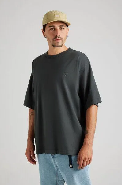 Trendsplant Trendsplant Essential Garment Heavyweight Oversized T-Shirt Pirate Black, Schwarz, – Produktbild 2 von 4