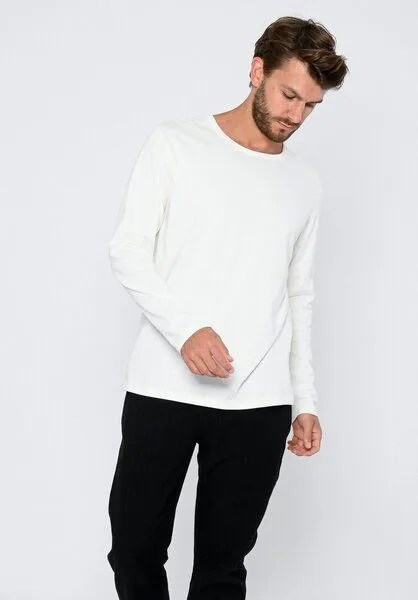 THOKKTHOKK ThokkThokk Herren Longsleeve TT30 aus Bio-Baumwolle, Off white (weiß), – Produktbild 1 von 4