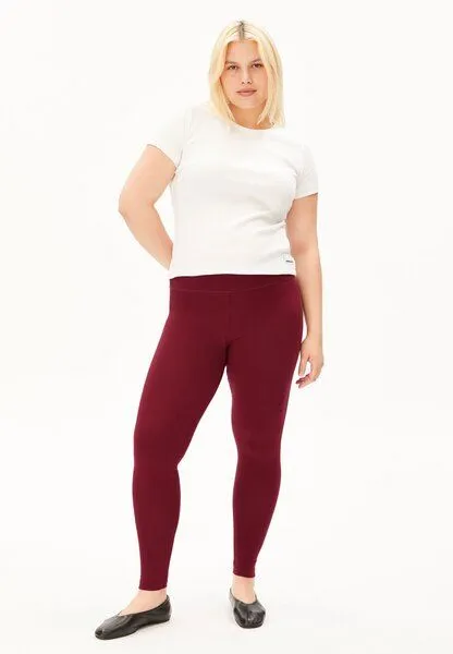 ARMEDANGELS ARMEDANGELS FARIBAA Damen Leggings aus Bio-Baumwoll Mix, Velvet red, – Produktbild 5 von 5