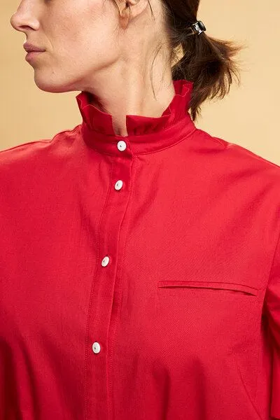 Skrabak Skrabak Damen Kleid aus Bio-Baumwolle "Felix" rot – Produktbild 3 von 3