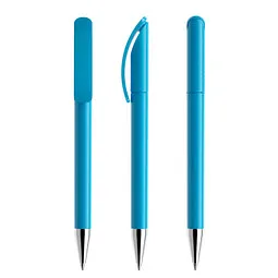 prodir prodir® Drehkugelschreiber DS3 TPC Twist, blaue Mine, cyanblau, Hellblau, – Produktbild 1 von 1
