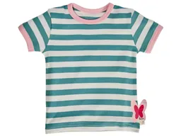 HANS NATUR Kinder T-Shirt Bio-Baumwolle grün-off white Gr.122/128 – Produktbild 1 von 1