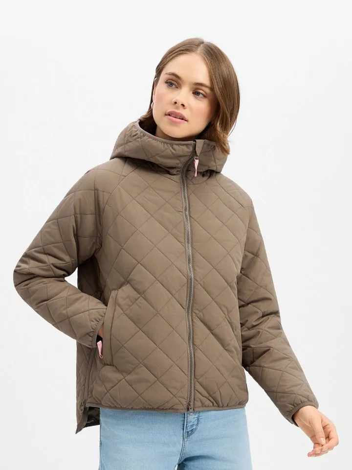 derbe derbe Funktionsjacke Quiltby short, Taupe - 0002, – Produktbild 1 von 3
