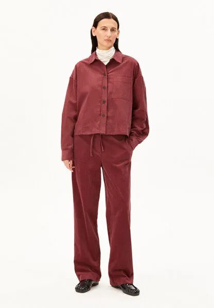 ARMEDANGELS ARMEDANGELS NALAANI CORDUROY Damen Bluse aus Bio-Baumwoll Mix, Velvet ember, – Produktbild 4 von 4