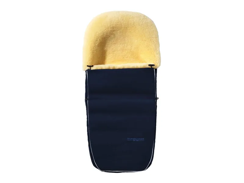 Hofbrucker Hofbrucker Fußsack Kinderwagen Lammfell Polaris Maße: 105 x 40 x 10 cm, Blau, – Produktbild 2 von 5