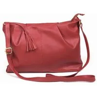 El Puente El Puente Schultertasche | Fair Trade & Handmade aus Indien, Rot, – Produktbild 1 von 1