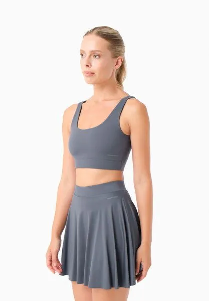 ORGANICATION ORGANICATION BESS | Sportliches Bralette aus recyceltem Polyamid, Soft indigo, – Produktbild 1 von 4