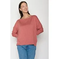 GreenBomb GREENBOMB Basic Simper - Gemütliches Longsleeve aus Viskose (LENZING ECOVERO) Mix / Fair & Vegan, Rosa (dark rose), – Produktbild 1 von 1
