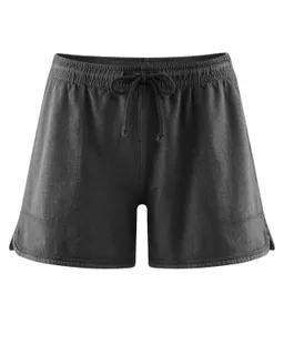 HempAge Hempage Damen vegan Shorts Aus Piqué Jersey Schwarz – Produktbild 1 von 1