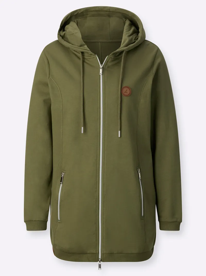 Witt Sweatjacke, Oliv, – Produktbild 1 von 2