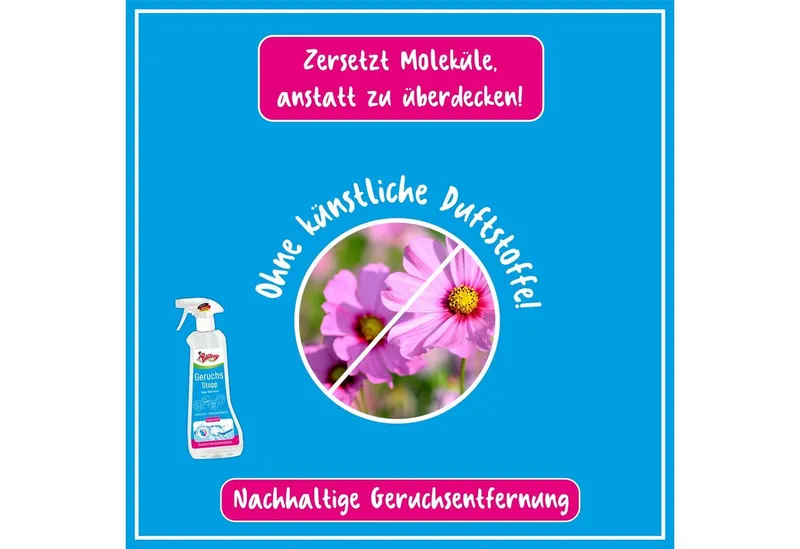 poliboy Aktiv Geruchs Stopp - 500ml Reinigungsspray (verbannt schlechte Gerüche von Oberflächen - Made in Germany) – Produktbild 5 von 5