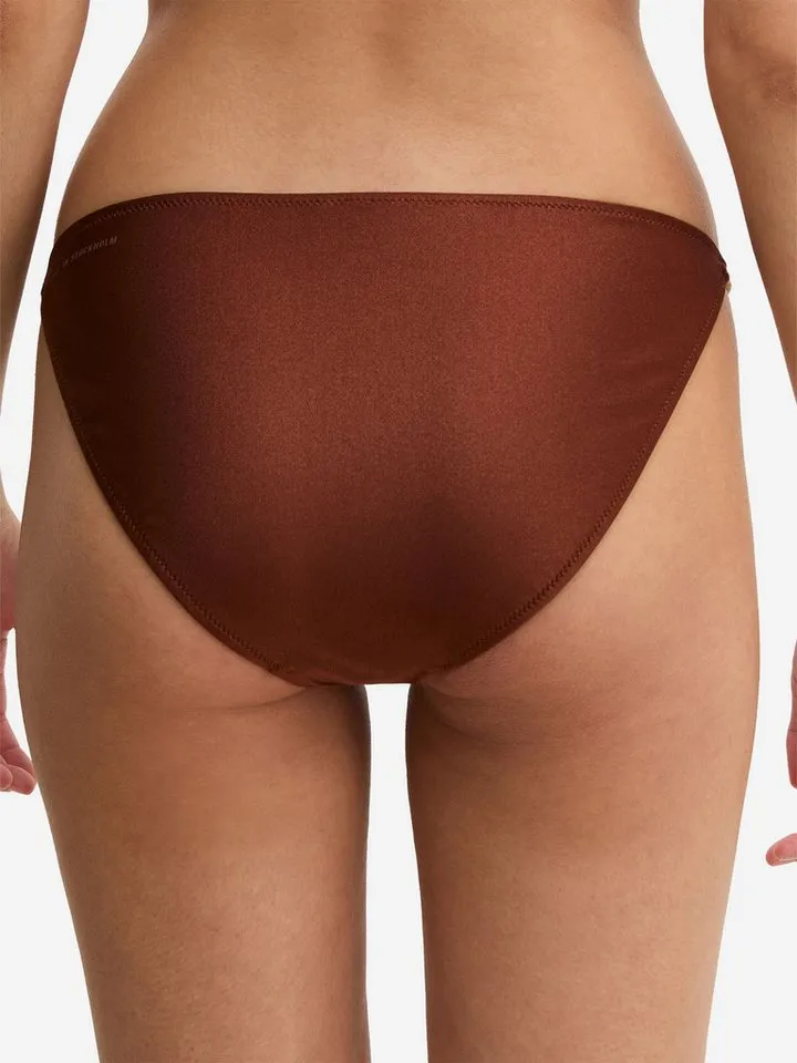 Marc O'Polo Marc O'Polo Bikini-Hose Breezy Leaf Bikini Slip, Bikini Unterteil, Bikinihose, Braun, – Produktbild 3 von 4