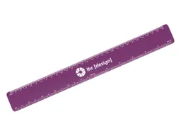 Lineal 'Flexi' 30 cm inkl. 1-farbigem Aufdruck, violett – Produktbild 1 von 1