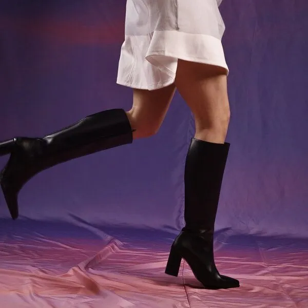 Nae Vegan Shoes Nae Vegan Shoes NAE Iona Black - Apple Vegane Stiefel – Produktbild 4 von 4