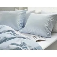 Yumeko Kissenbezug "Yumeko" aus Baumwollsatin, Sky blue, – Produktbild 1 von 1
