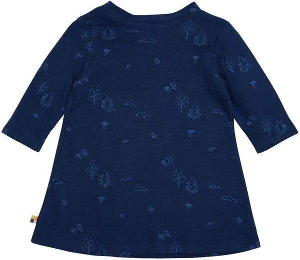 loud + proud loud + proud Baby & Kinder Kleid Strukturstrick, GOTS-zertifiziert, Ultramarine(blau), – Produktbild 2 von 2