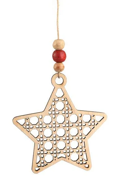 El Puente El Puente Deko-Anhänger "Cut out" | Fair Trade & Handmade aus Indien, Natur, – Produktbild 1 von 1