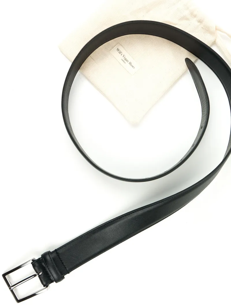 Will's Vegan Store Will's Vegan Store Herren vegan Gürtel Classic 3,5 Cm Schwarz, Schwarz, – Produktbild 2 von 2