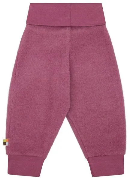 loud + proud loud + proud Babys & Kinder Wollfleece-Hose, GOTS-zertifiziert, Grape(rosa), – Produktbild 3 von 3