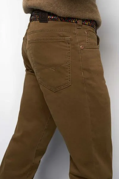 M 5 BY MEYER M 5 BY MEYER Five Pocket aus High Performance Satin, Gelb (camel), – Produktbild 5 von 6