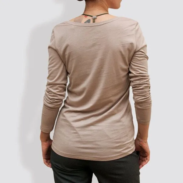 little kiwi little kiwi Damen Longsleeve, "Vögel", Nude, – Produktbild 4 von 4