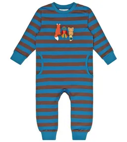 Sense Organics & friends in cooperation with GARY MASH Sense Organics & friends in cooperation with GARY MASH Bunter Baby Sweat Overall geringelt – Produktbild 1 von 1