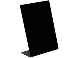 Exacompta Exacompta Tischtafel "Exacryl" geneigt, Schieferoptik aus HIPS, 106 x 52 x 145 mm, schwarz – Produktbild 1 von 1