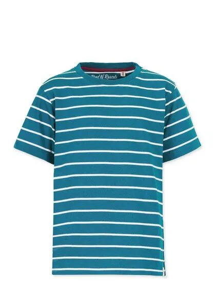 Band of Rascals Band of Rascals Striped T-Shirt, Petrol-cream, – Produktbild 2 von 3