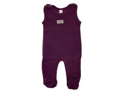 Lilano Lilano Baby Strampler mit Fuß Bio-Merinowolle Wollplüsch beere Gr.68 – Produktbild 1 von 1