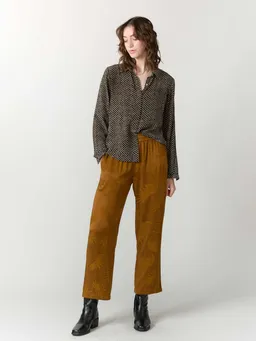 Yahmo Yahmo Damen vegan Hose Hilde Sandelholz Braun – Produktbild 1 von 1
