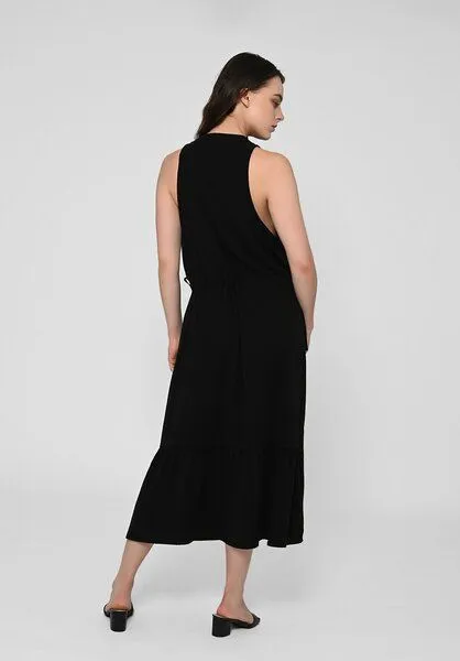 Lovjoi Lovjoi Maxidress RAMARIA aus TENCEL Lyocell, Black (schwarz), – Produktbild 3 von 4