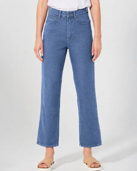 HempAge HempAge Damen Highrise Jeans Hanf/Biobaumwolle, Blue, – Produktbild 4 von 8
