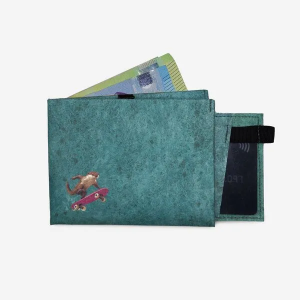 paprcuts paprcuts RFID Portemonnaie Pro, Ollie the otter (grün), – Produktbild 1 von 4
