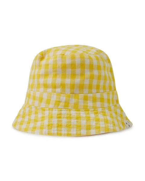 MATONA Matona Sommerlicher Sonnenhut für Kinder und Frauen / Sun Hat, Yellow gingham, – Produktbild 3 von 3