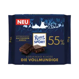 Ritter Sport Ritter Sport Edelkakao Klasse Die Vollmundige 55 %, 75g – Produktbild 1 von 1