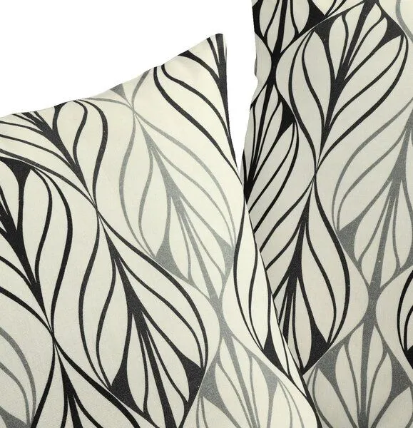 Nature by Adam Nature by Adam Kissenhülle aus Leinen und Bio-Baumwolle - Made in Germany - Wave, Natur-schwarz, – Produktbild 1 von 4