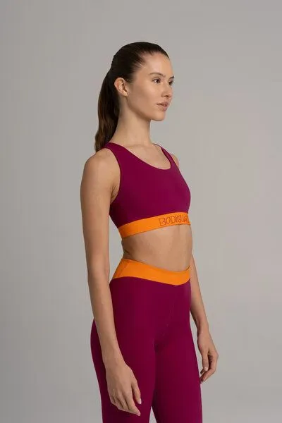 Bodyguard Bodyguard Sports Bra - Lagonisi, Bordeaux, – Produktbild 2 von 4