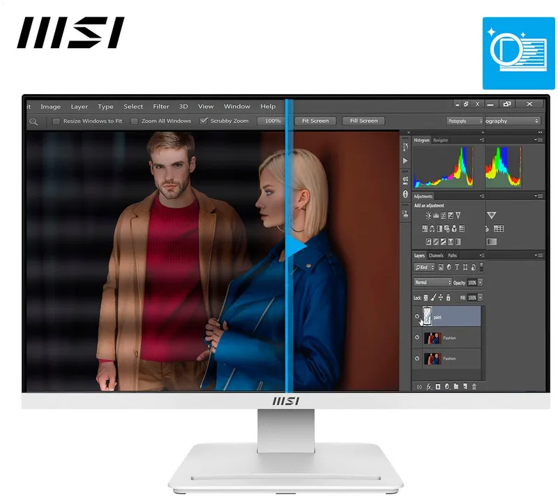 MSI MSI PRO MP241WDE E14V | 9s6-3pe1ch-028 | LED-Monitor - 61 cm (24") – Produktbild 6 von 7