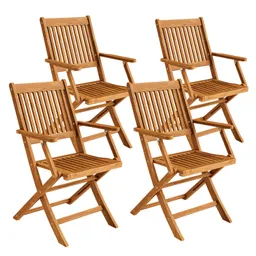Casaria® Gartenstuhl Sydney 4er-Set Akazie FSC®-zertifiziert – Produktbild 1 von 1