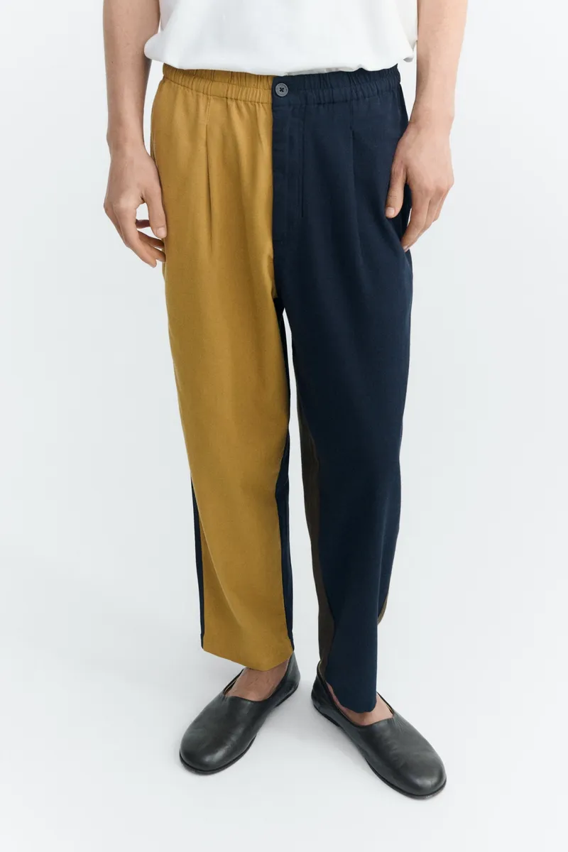 thinking mu Thinking MU Herren vegan Hose Loose Luc Navy/Yellow, Extra dunkelblau, – Produktbild 2 von 2